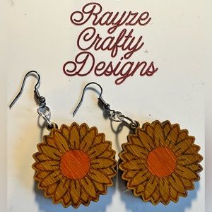 Wood earrings